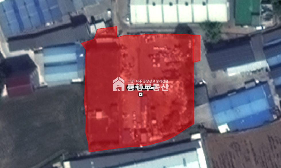 경기 파주시 조리읍 능안리 #계획관리 #산업존 #반듯한토지 #부지1323평 #건물850평매매 매매 매물번호 10954 사진 1